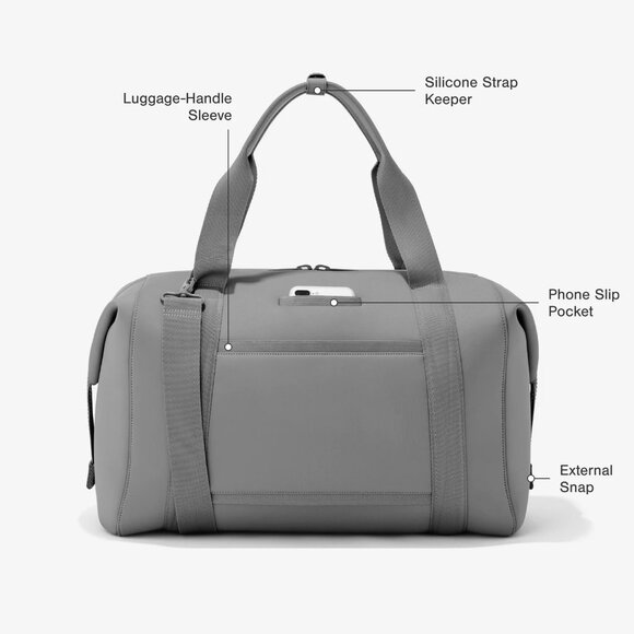 Dagne Dover Landon Neoprene Carryall Bag in Onyx, XL - Picture 13 of 16